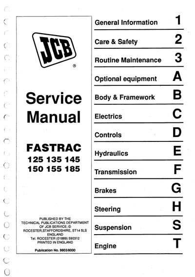 Service Manual Fastrac 125 135 145 150 155 180