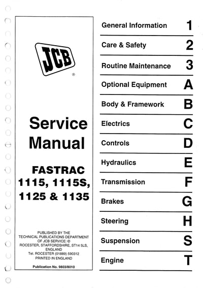 Service Manual Fastrac 1115,1115S,1125&1135