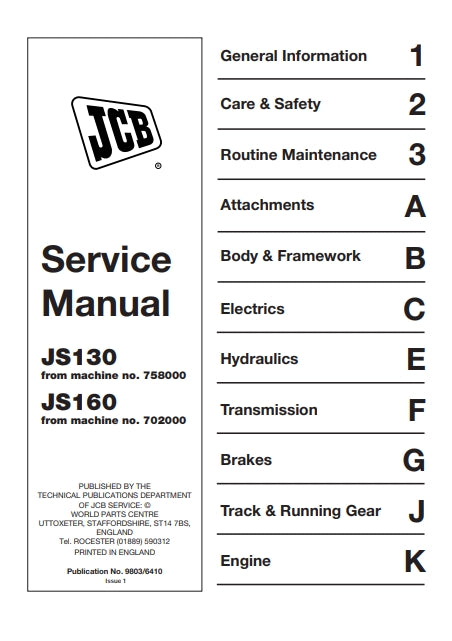 Service Manual JS130 JS160