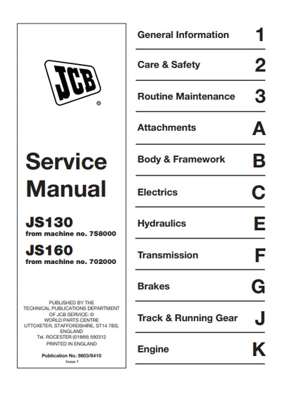 Service Manual JS130 JS160