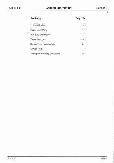 Service Manual SD 40 AXLES