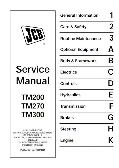 Service Manual TM200 TM270 TM300