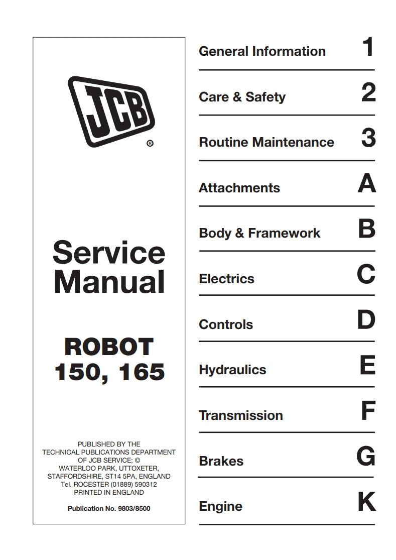 Service Manual ROBOT 150, 165