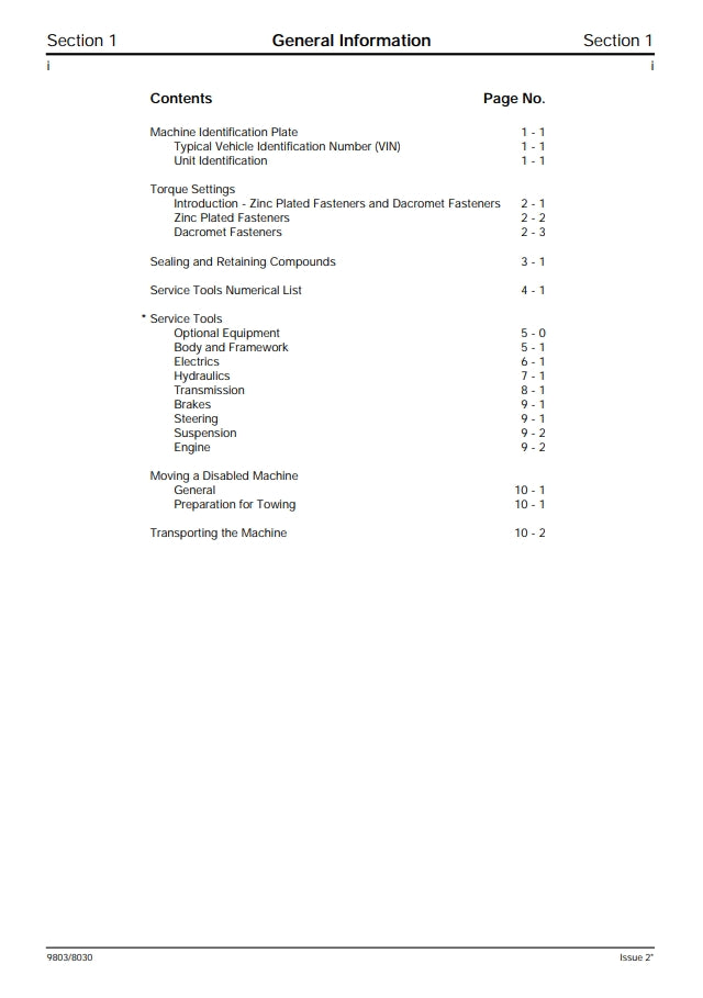 Service Manual Fastrac 3170, 3170 Plus 3190, 3190 Plus  3200, 3200 Plus 3220, 3220 Plus 3230, 3230 Plus