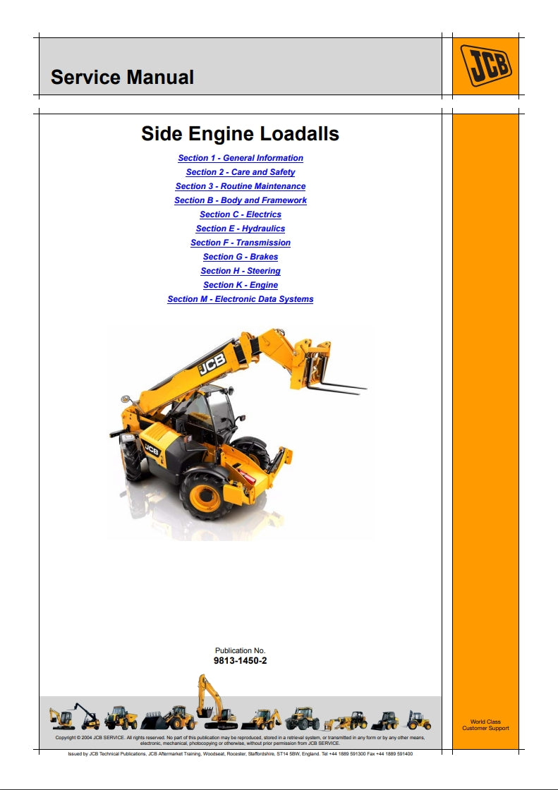 Service Manual Side Engine Loadalls