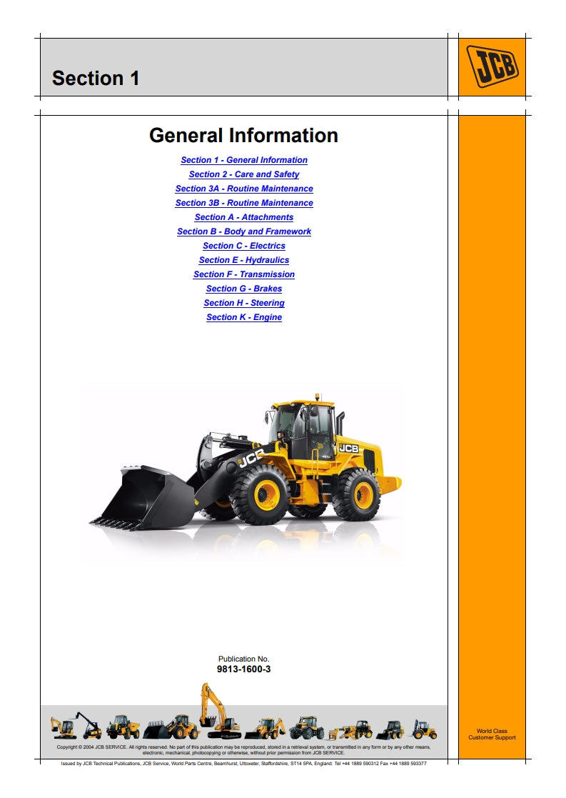 Service Manual Wheeled Loading Shovel - 427, 437 and  457