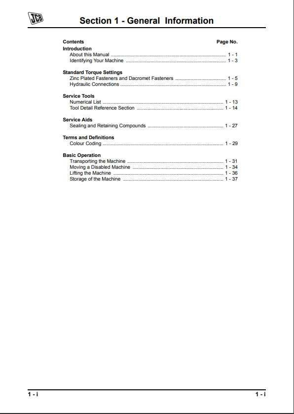 Service Manual Wheeled Loading Shovel - 427, 437 and  457