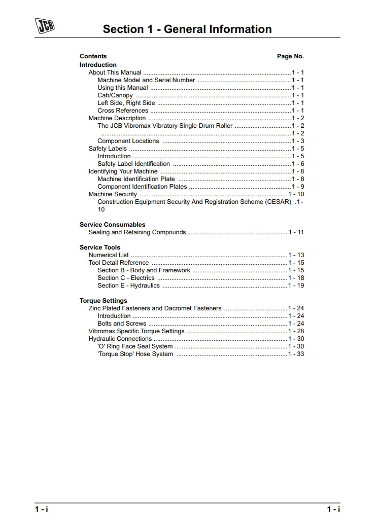 Service Manual VM 115- TIER II
