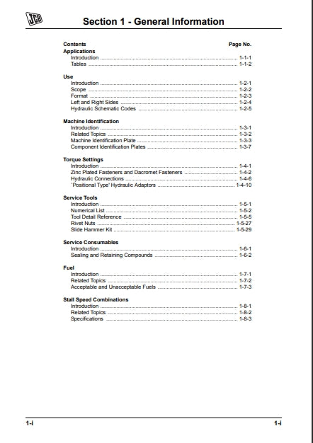 Service Manual Side Engine Loadalls
