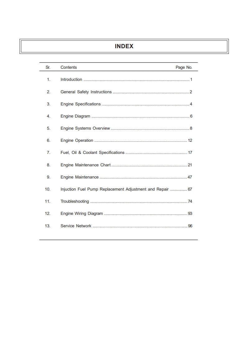 Operation And Maintenance Manual 4B 3.9 / 6B 5.9 Engines
