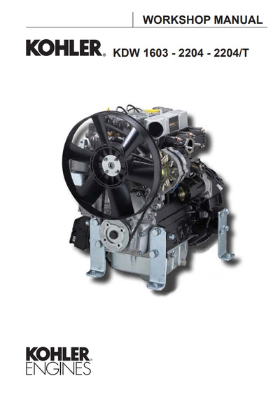 Kohler WORKSHOP MANUAL  KDW 1603 - 2204 - 2204/T