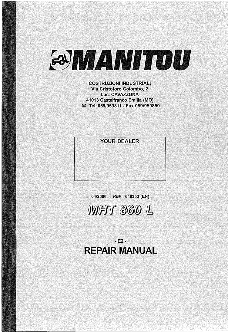 Manitou MHT 860 L E2