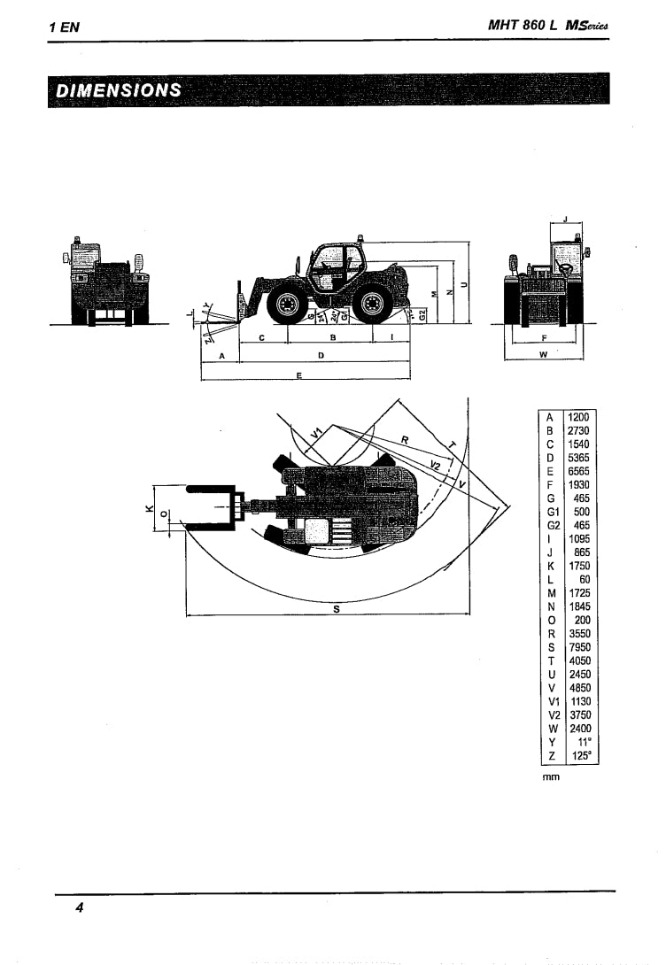 Manitou MHT 860 L E2