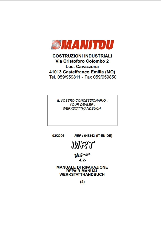 Manitou MRT 1432