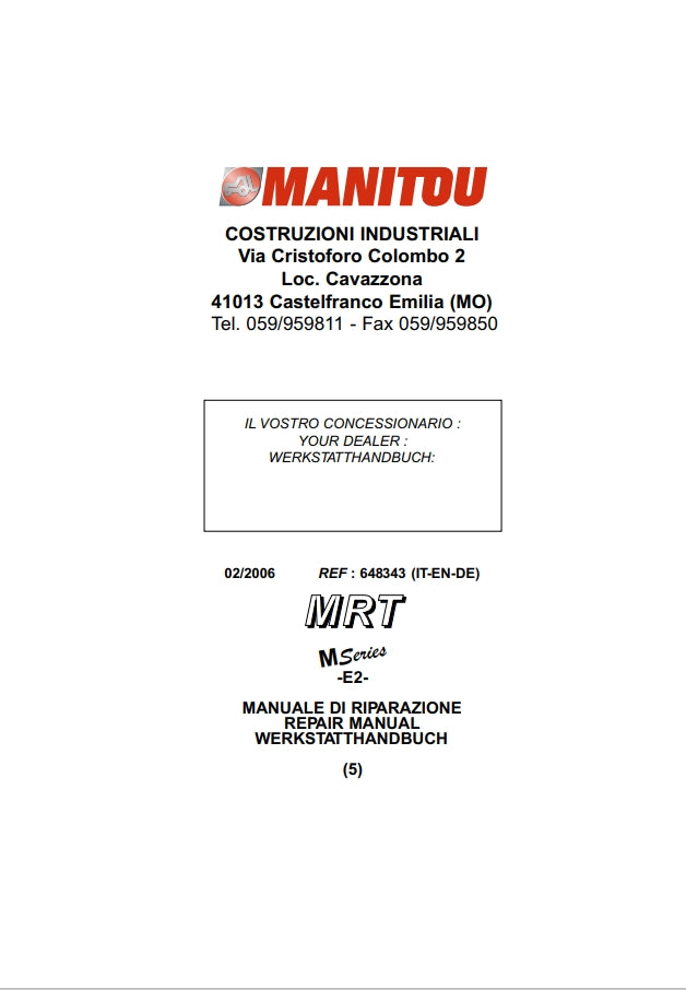 Manitou MRT 1432