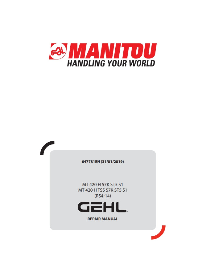 Mt420h Repair Manual