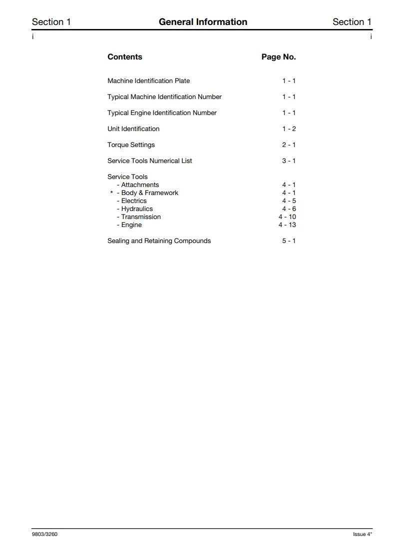Service Manual 3DX Backhoe Loader