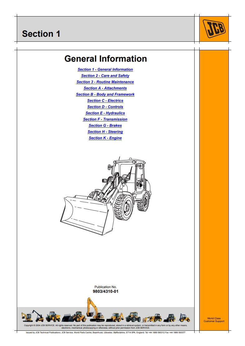 Service Manual Wheeled Loading Shovel - 406/409