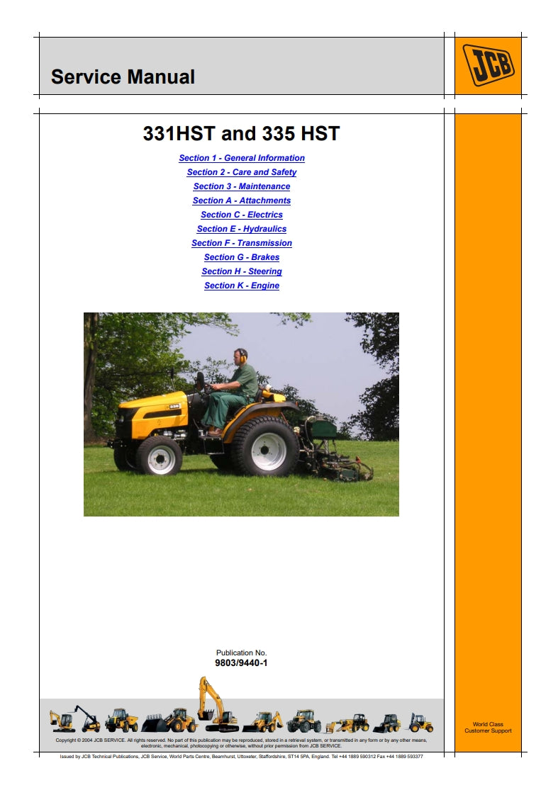 Service Manual 331HST and 335 HST