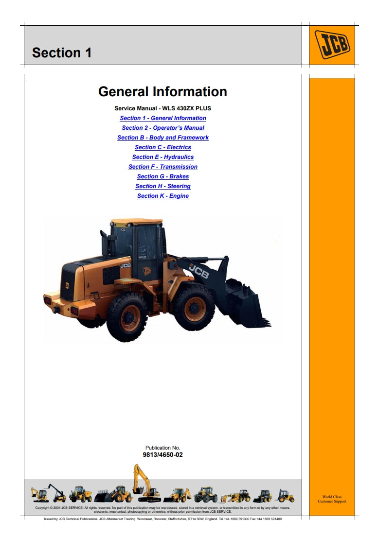 Service Manual WLS 430ZX PLUS