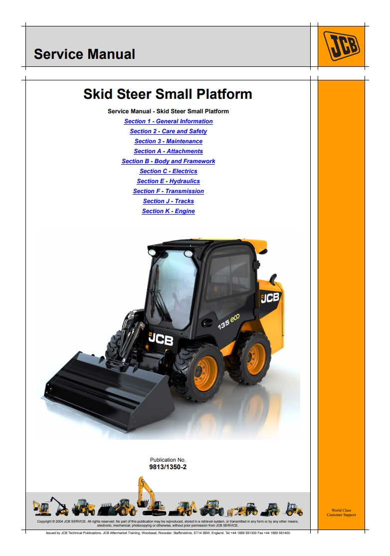 Service Manual Skid Steer Small Platform