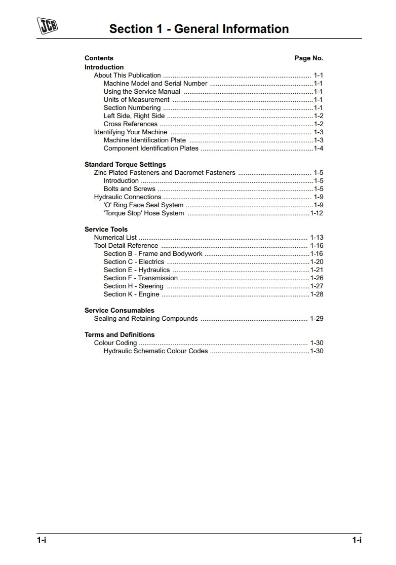 Service Manual Compact Loadalls
