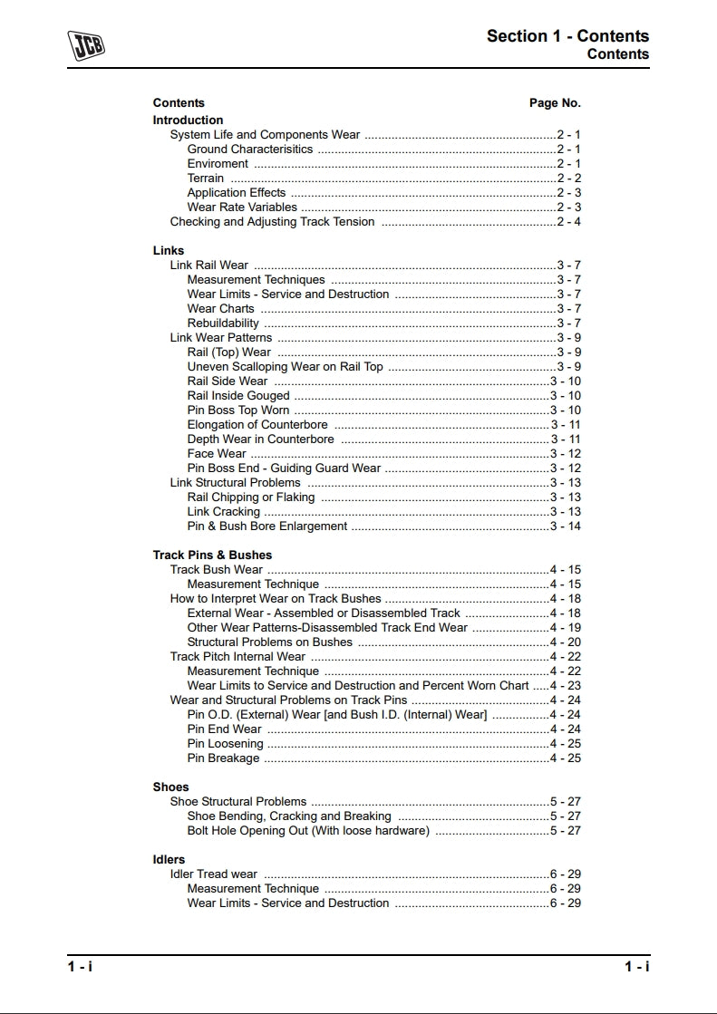 Track Service Manual JS Machines