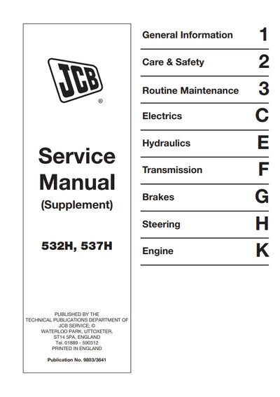Service Manual (Supplement) 532H, 537H