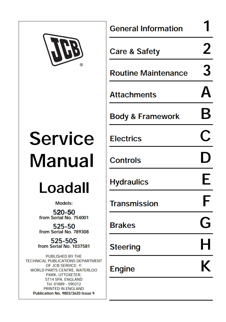 Service Manual Loadall
