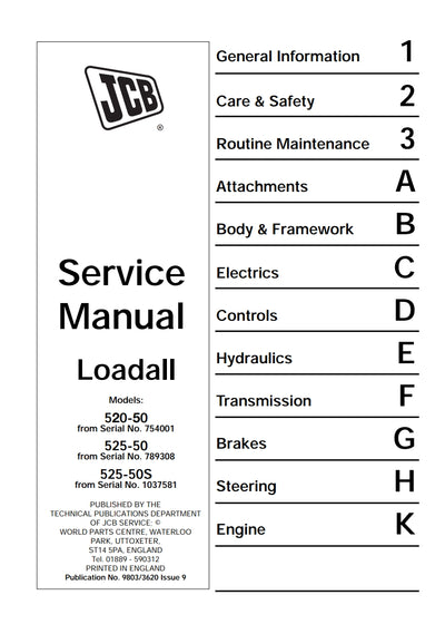 Service Manual Loadall