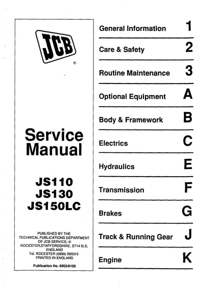 Service Manual JS110 JS130 JS150LC