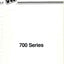 Service Manual 700 Series