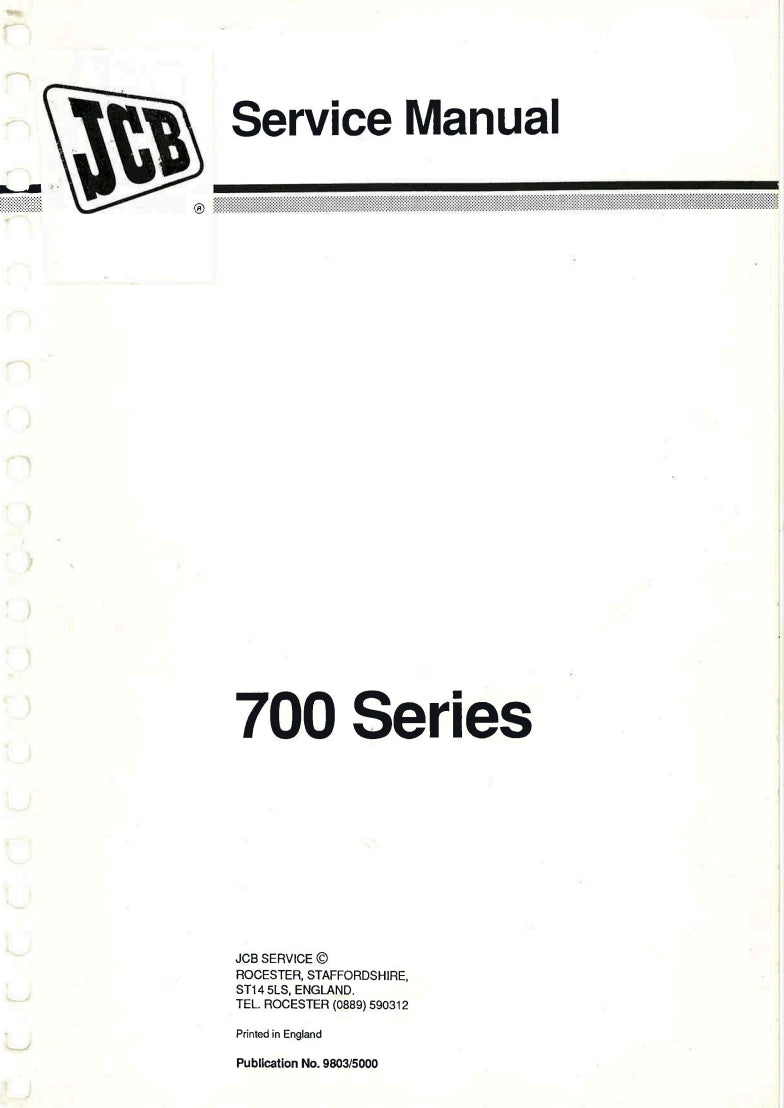 Service Manual 700 Series