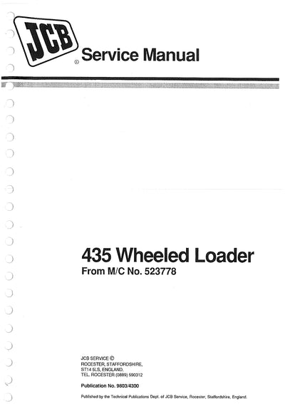 Service Manual 435 Wheeled Loader