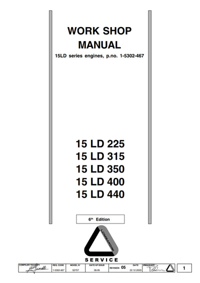 WORK SHOP MANUAL 15LD series engines
