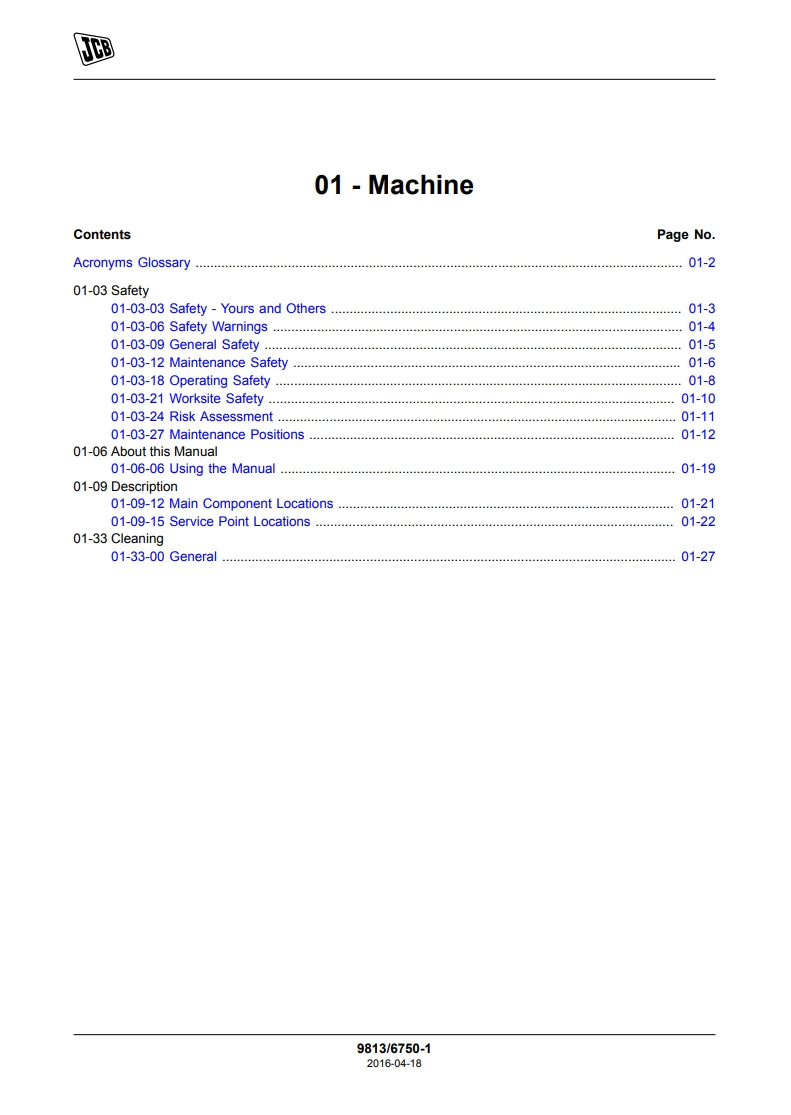 SERVICE MANUAL SKIDSTEER LOADER 135, 155, 175, 190, 205