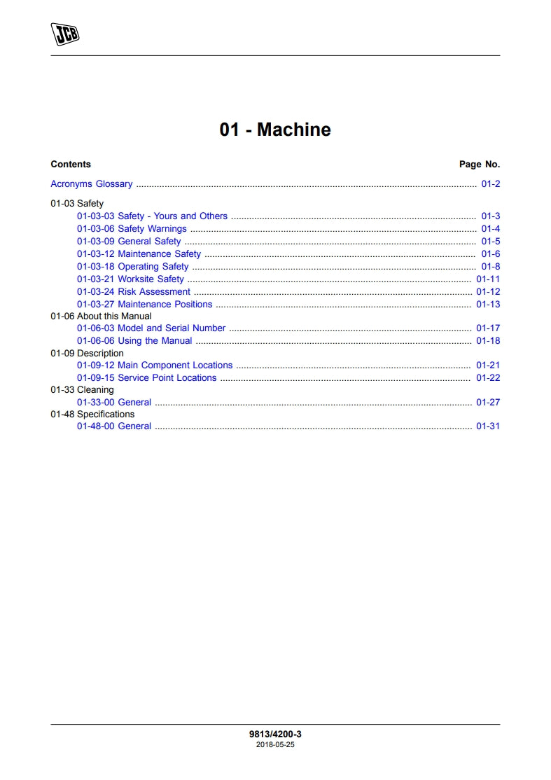 SERVICE MANUAL LOADER 403