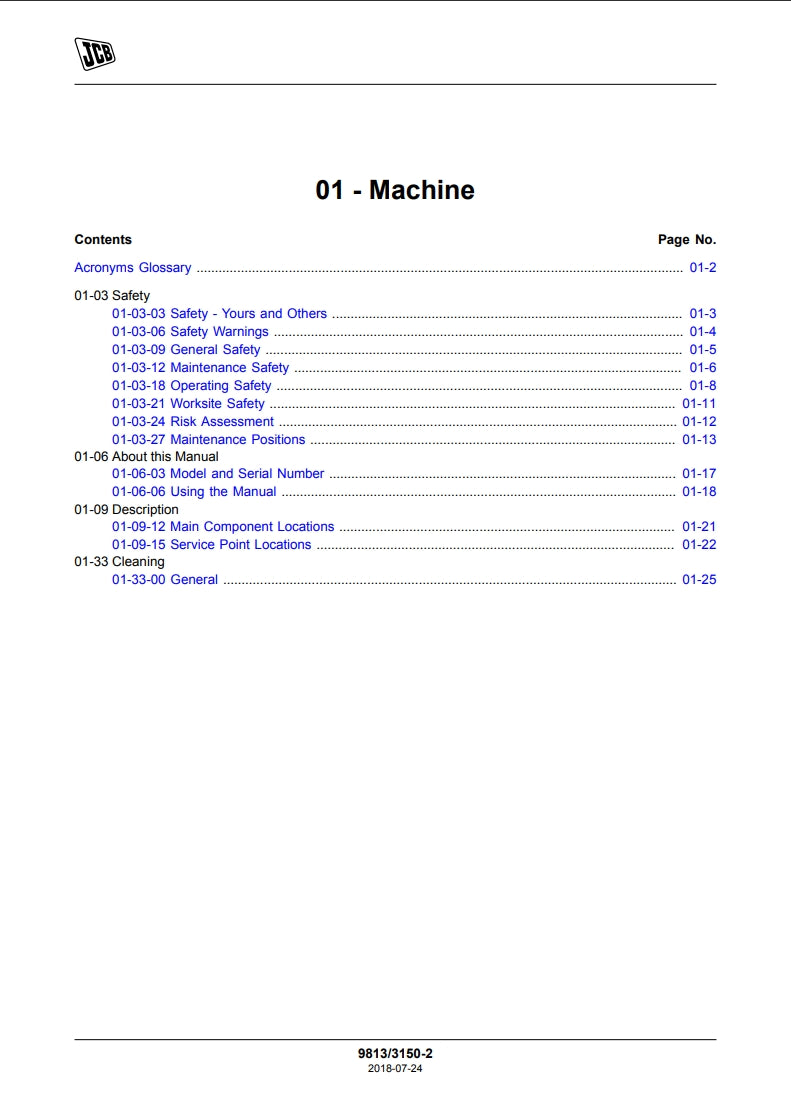 SERVICE MANUAL LOADER TM180, TM220