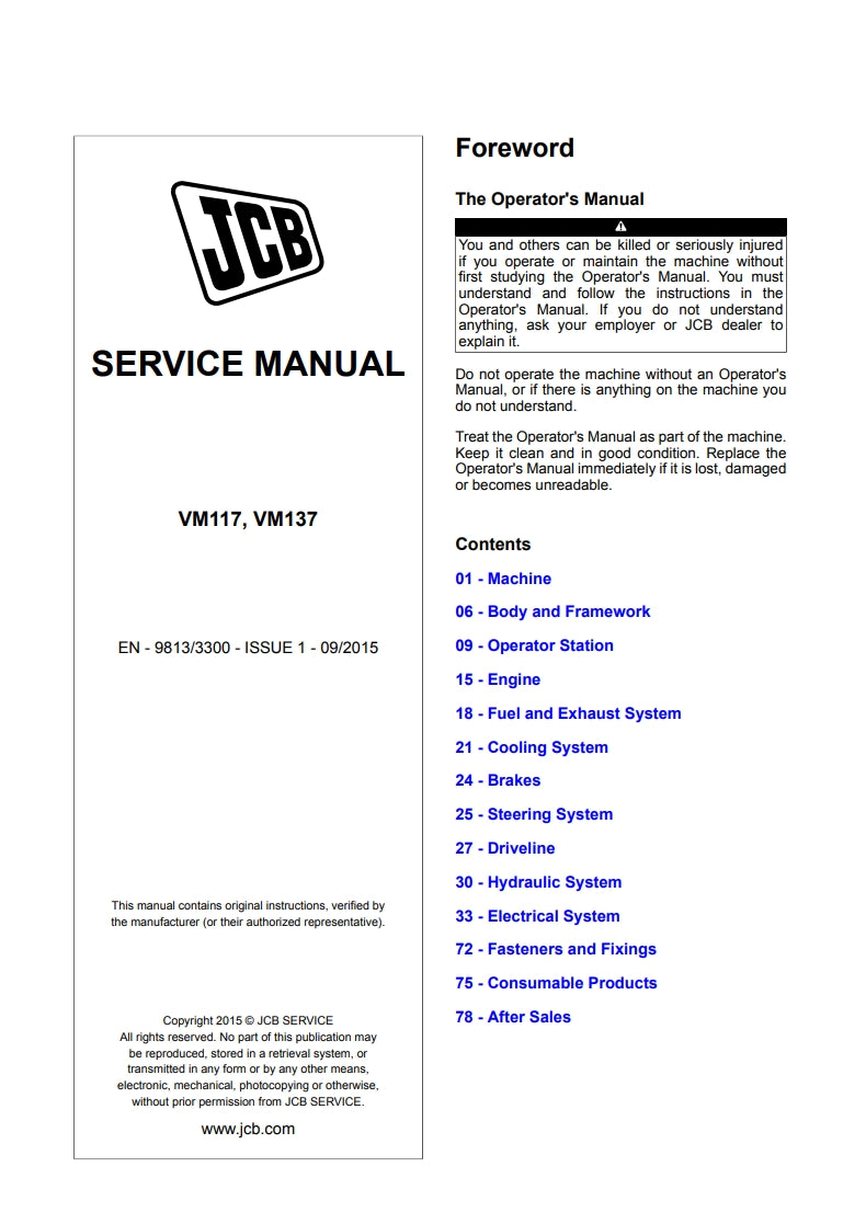 SERVICE MANUAL VM117, VM137