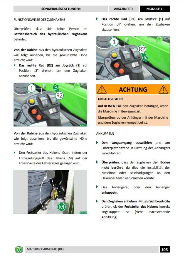 Merlo Turbofarmer Modular (TF30.9-33.7-33.9-35.7-38.7-38.10-42.7-45.11-50.8-65.9) Service Manual, Mechanic Manual, Hydraulic & Electrical Diagram German version DE [PDF]