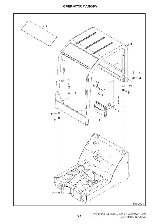 Bobcat 320D 320G and 322D 322G parts manual PDF