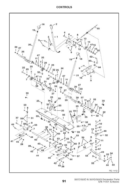 Bobcat 320D 320G and 322D 322G parts manual PDF