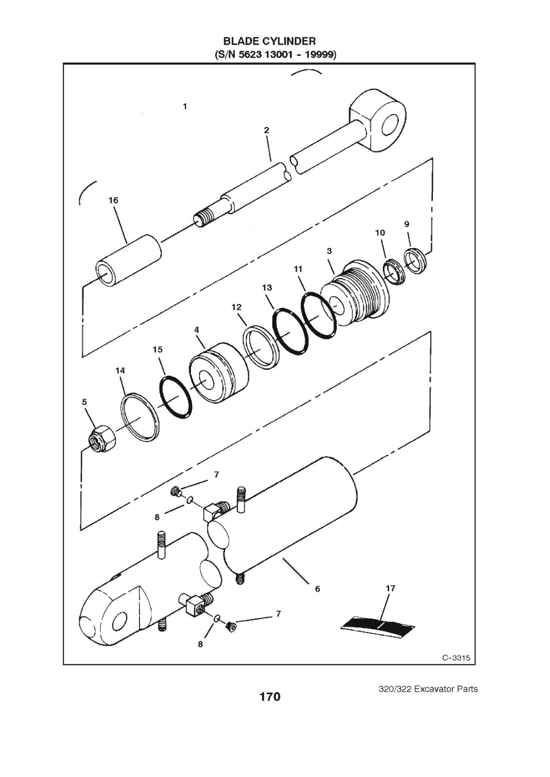 Bobcat 320 & 322 Mini Excavator Parts Manual (P/N 6900165) – sample page 2