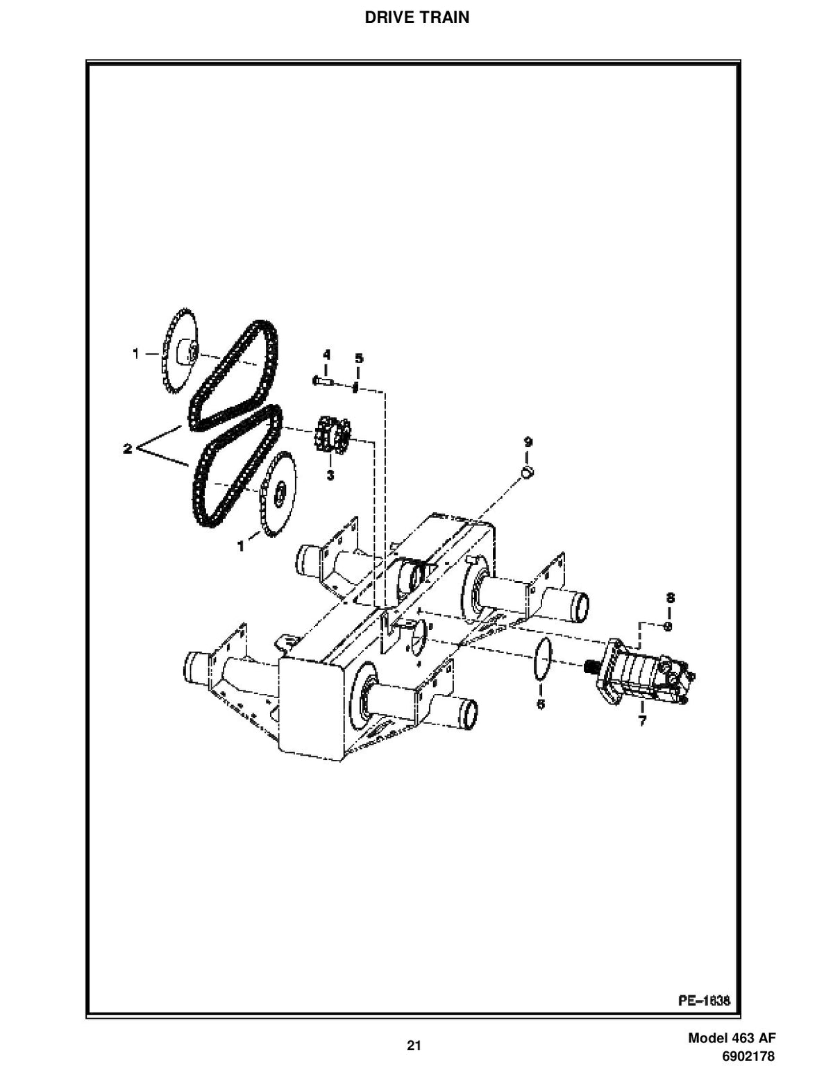 Bobcat 463 Skid-Steer Loader Parts Manual (P/N 6902178) – sample page 1