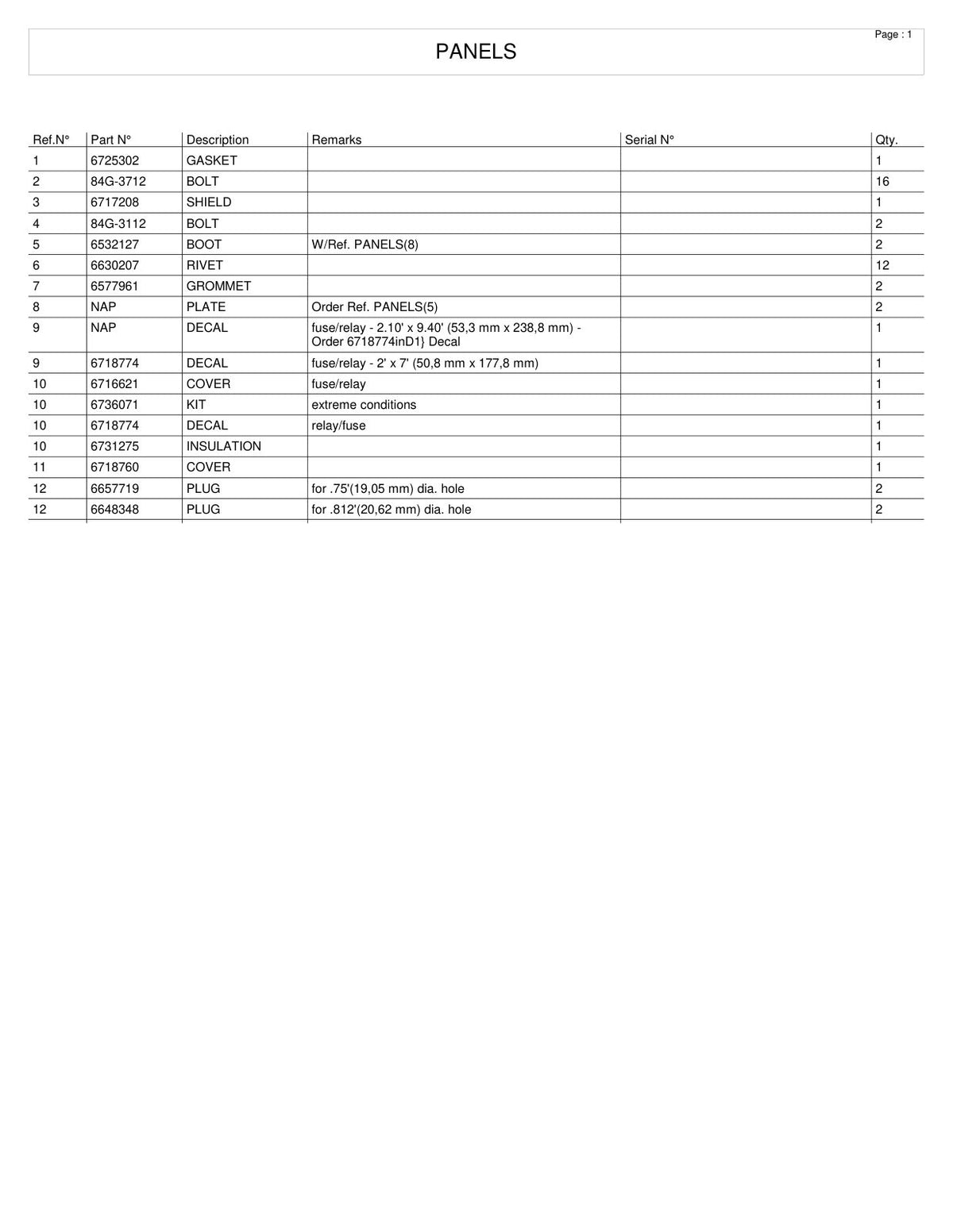 Bobcat 753 G-Series Skid-Steer Loader Parts Manual (P/N 6900984) – sample page 1