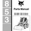 Bobcat 853 Skid-Steer Loader Parts Manual – cover