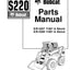 Bobcat S220 Skid-Steer Loader Parts Manual (P/N 6904243) – cover