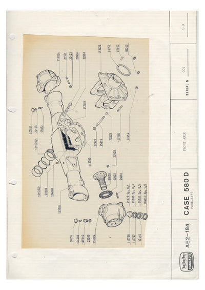 Carraro Front Axle Parts Catalog (Ref. 116254) – sample page 1
