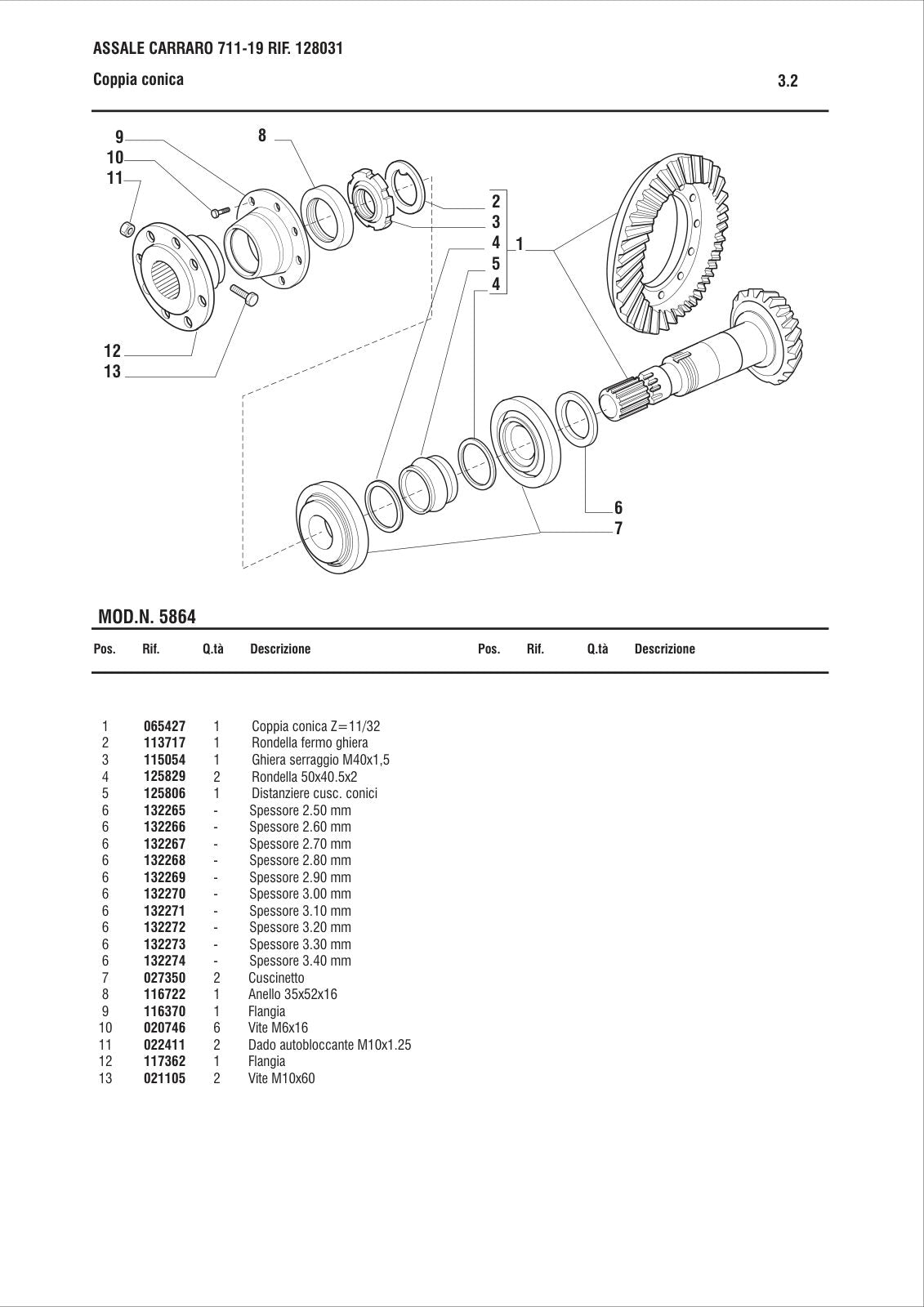 Carraro Axle Parts Catalog for FKI-FAI (Ref. 128031) – sample page 2