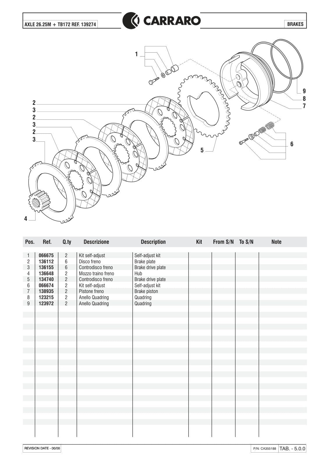 Carraro 26.25M + TB172 Axle with Transfer Box Parts Catalog (Ref. 139274) – sample page 2